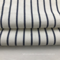 Popular Linen Cotton Blended Dobby Striped Fabric for Shirts